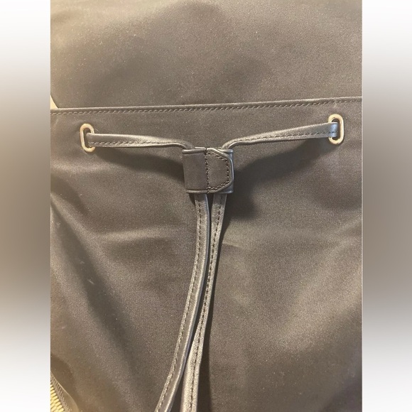 Tumi Backpack Rivas Nylon and Leather Trimmed with Gold Hardware - Picture 12 of 17